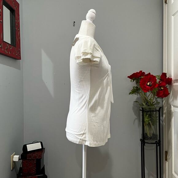 NEW ANTHRO Rails Romantic Casual Soft Pleated Flutter Lightweight T-Shirt S NWT - Picture 4 of 15